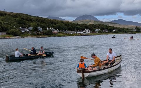 Rowers in the Jura Regatta
