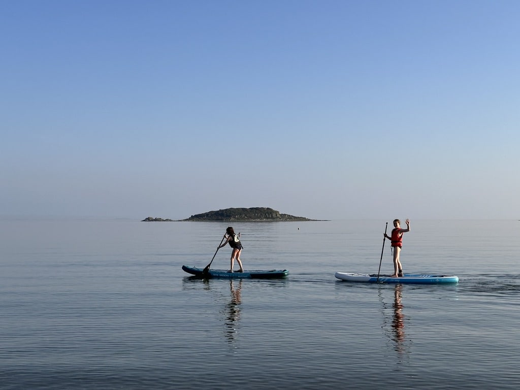 paddleboarding on the Sound of Jura